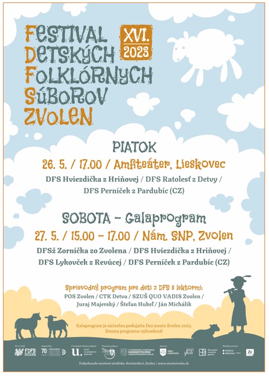 Festival detskch folklrnych sborov Zvolen 2023 - XVI. ronk