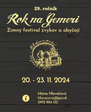 Rok na Gemeri 2024 Roava - 29. ronk zimnho festivalu zvykov a obyaj Gemera