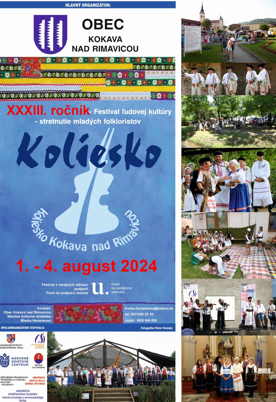 Koliesko 2024 Kokava nad Rimavicou - XXXIII. ronk festivalu mladch folkloristov