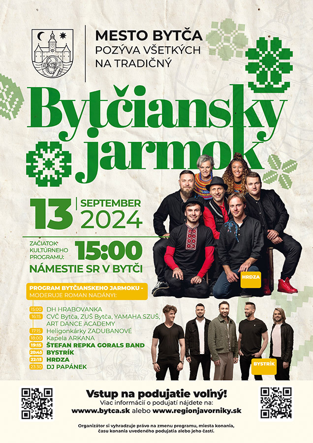 Bytčiansky jarmok 2024 Bytča - 26. ročník