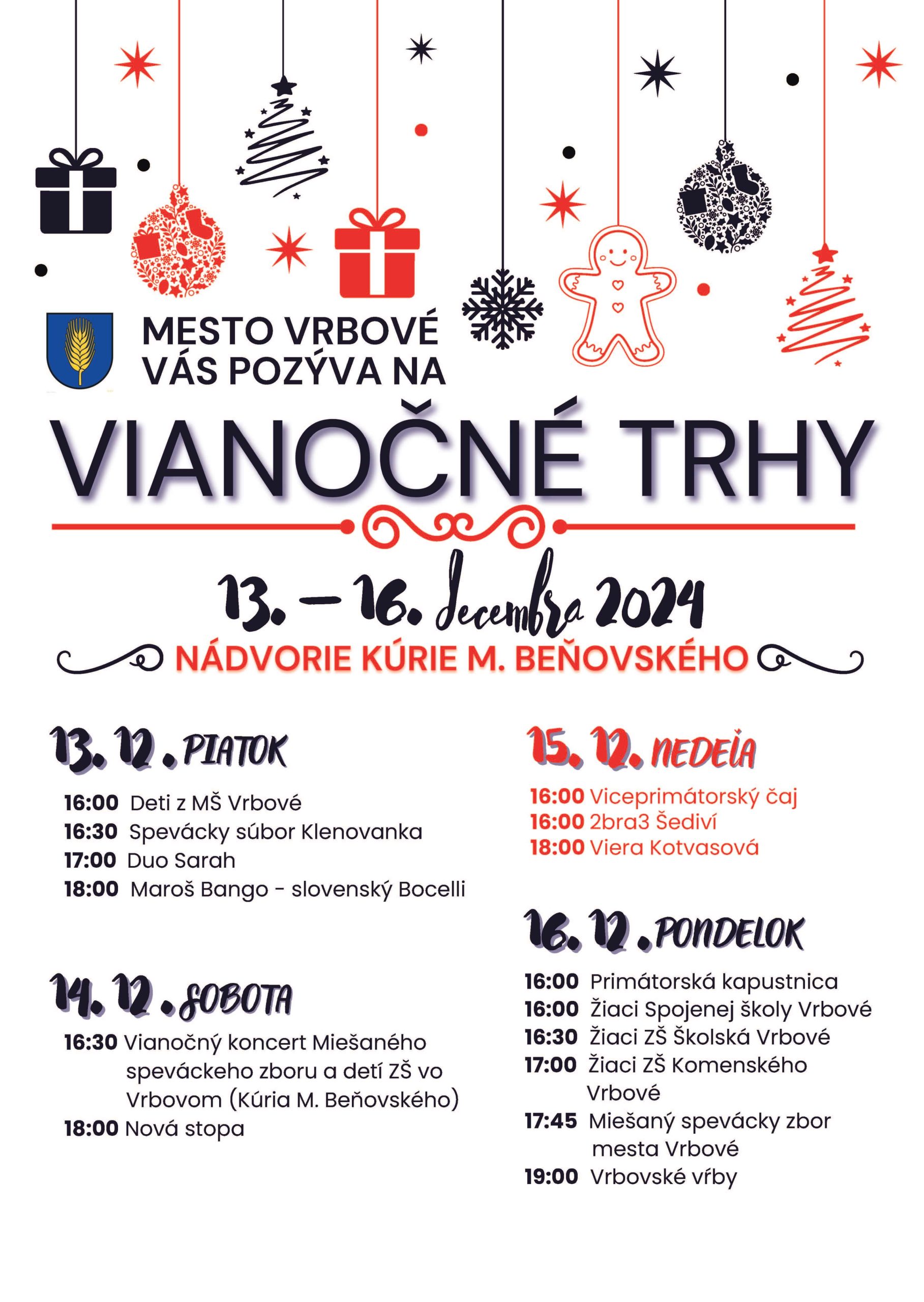 Vianon trhy 2024 Vrbov