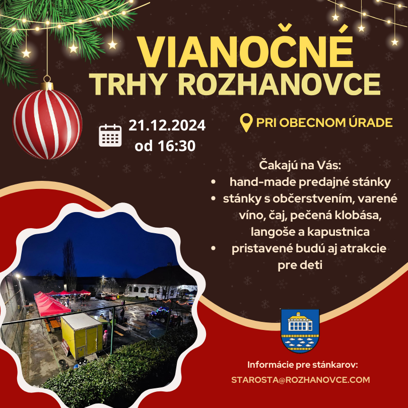 Vianon trhy 2024 Rozhanovce