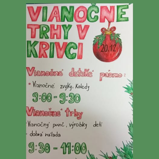 Vianon trhy 2024 Krivec 