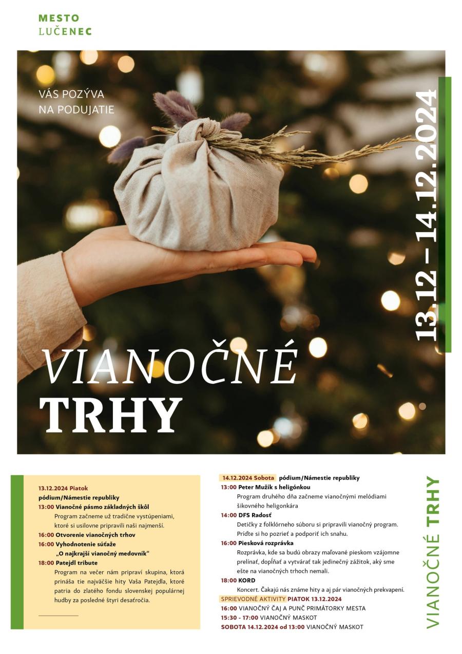 Vianon trhy 2024 Luenec