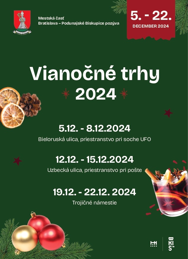 Biskupick vianon trhy 2024 Podunajsk Biskupice