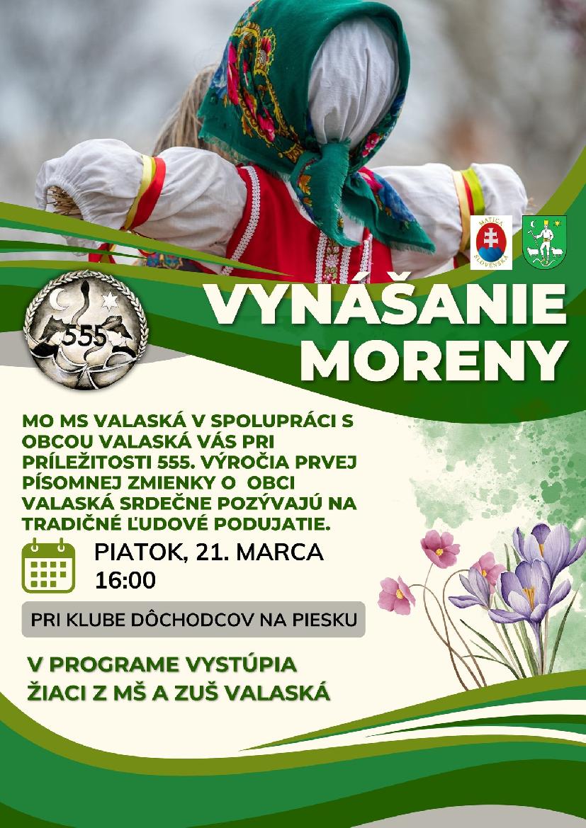 Vynanie Moreny vo Valaskej 2025